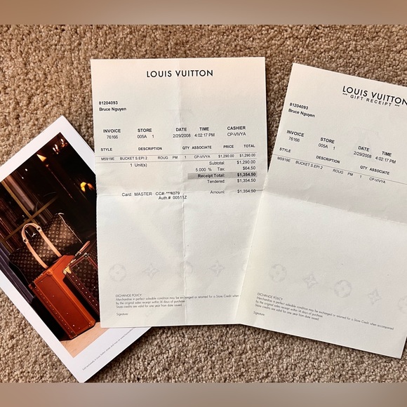 Louis Vuitton Vintage Epi Petit Bucket Bag w/ Pouch PM 2008 - Picture 12 of 13